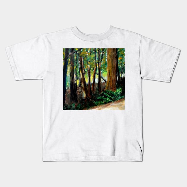 Livingston Trail - Saugatuck Dunes State Park Michigan Kids T-Shirt by michelle1991